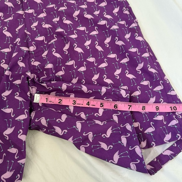 Bonobos Swim Trunks Shorts Purple Flamingos Mens 7" Inseam Summer Vacation sz 30 - Picture 6 of 8